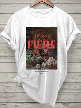 T-shirt de peinture Je suis Fiere de Toi Claude Monet Femme